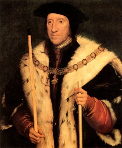 Tho. Howard, Duke of Norfolk by Holbein.  Contemporaries described him as "short and scrawny".